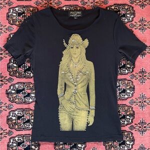 Fox Fire Mesh Cowgirl Baby Tee